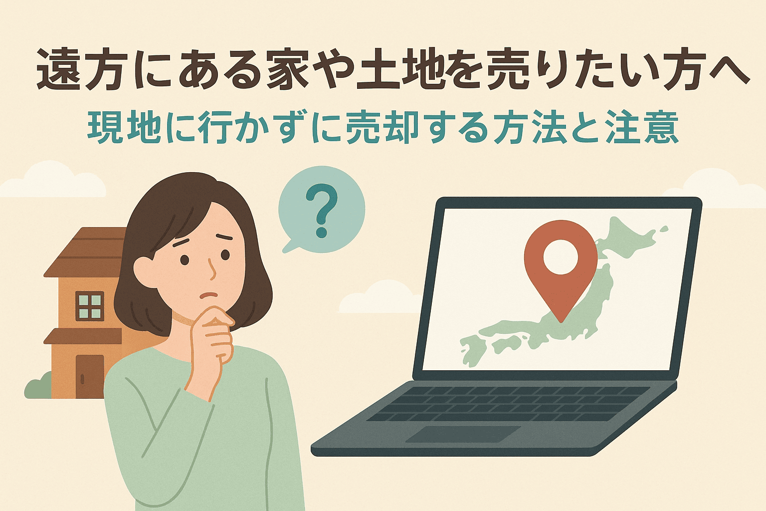 【2025年版】遠方にある家や土地を売りたい方へ｜現地に行かずに売却する方法と注意